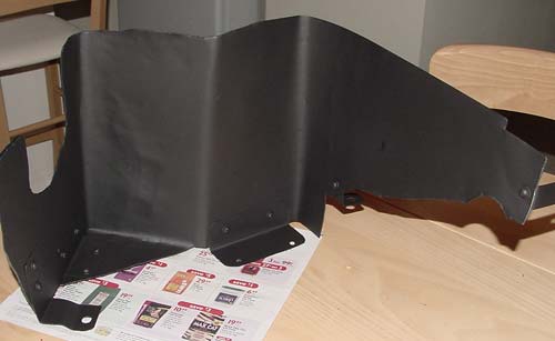 Version 1 cold air box painted plastidip black