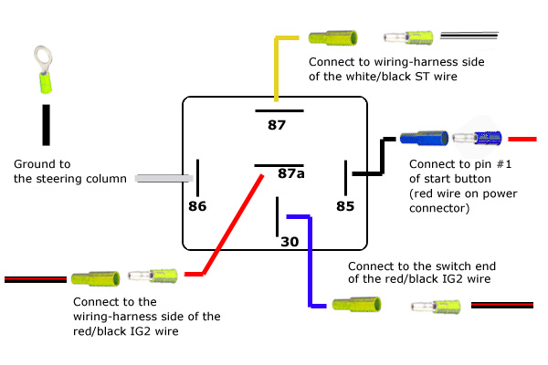 Relay wiring details